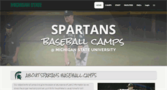 Desktop Screenshot of michiganstatebaseballcamps.com