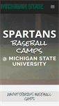 Mobile Screenshot of michiganstatebaseballcamps.com